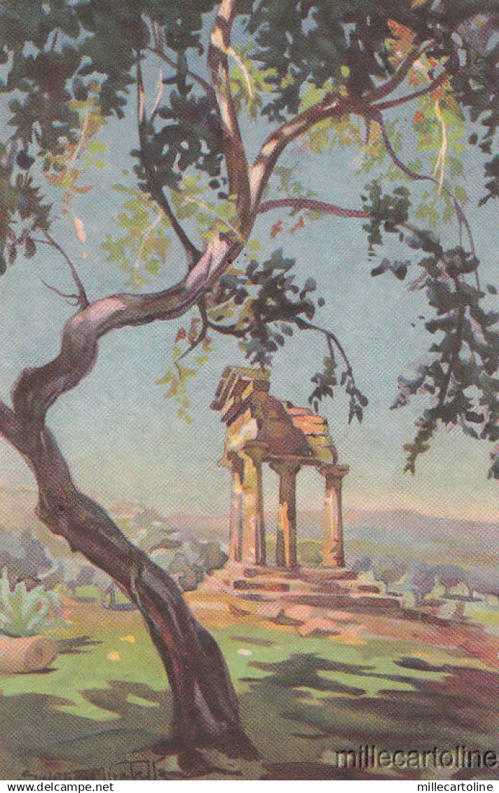 AGRIGENTO - Tempio di Castore e Polluce disegnata