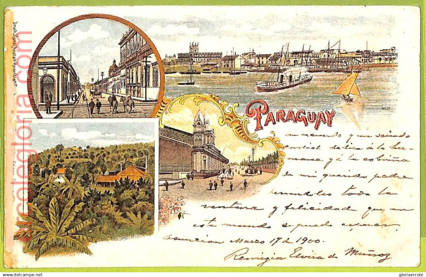 ah0234 - PARAGUAY - VINTAGE POSTCARD