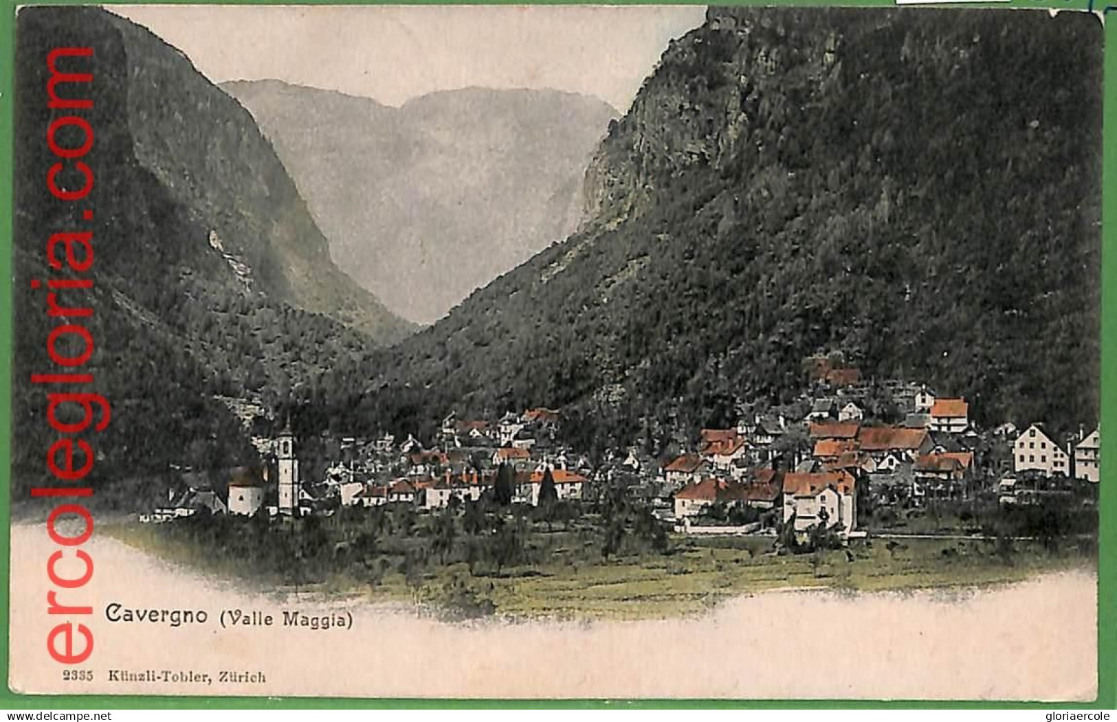 ah0460 -  SWITZERLAND - VINTAGE POSTCARD  - Cavergno - 1910