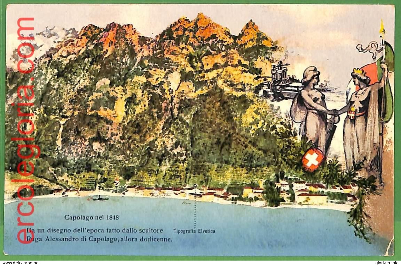 ah0517 -  SWITZERLAND - VINTAGE POSTCARD  - Capolago