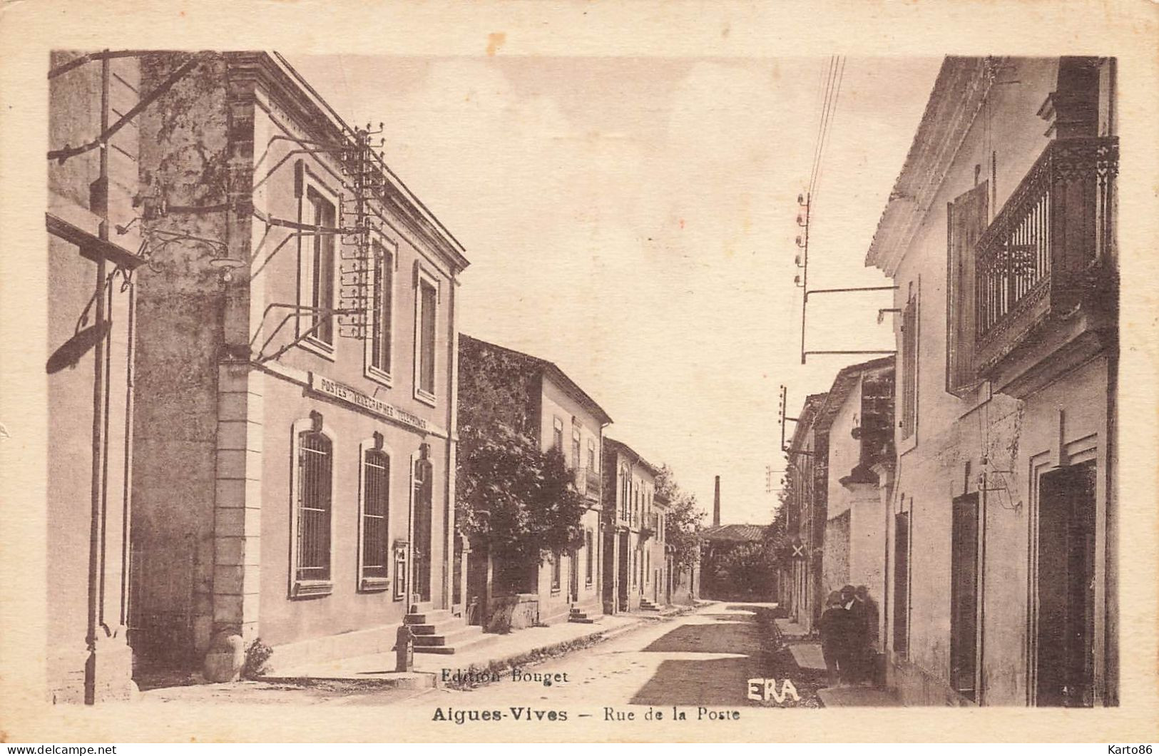 aigues vives * la rue de la poste * ptt