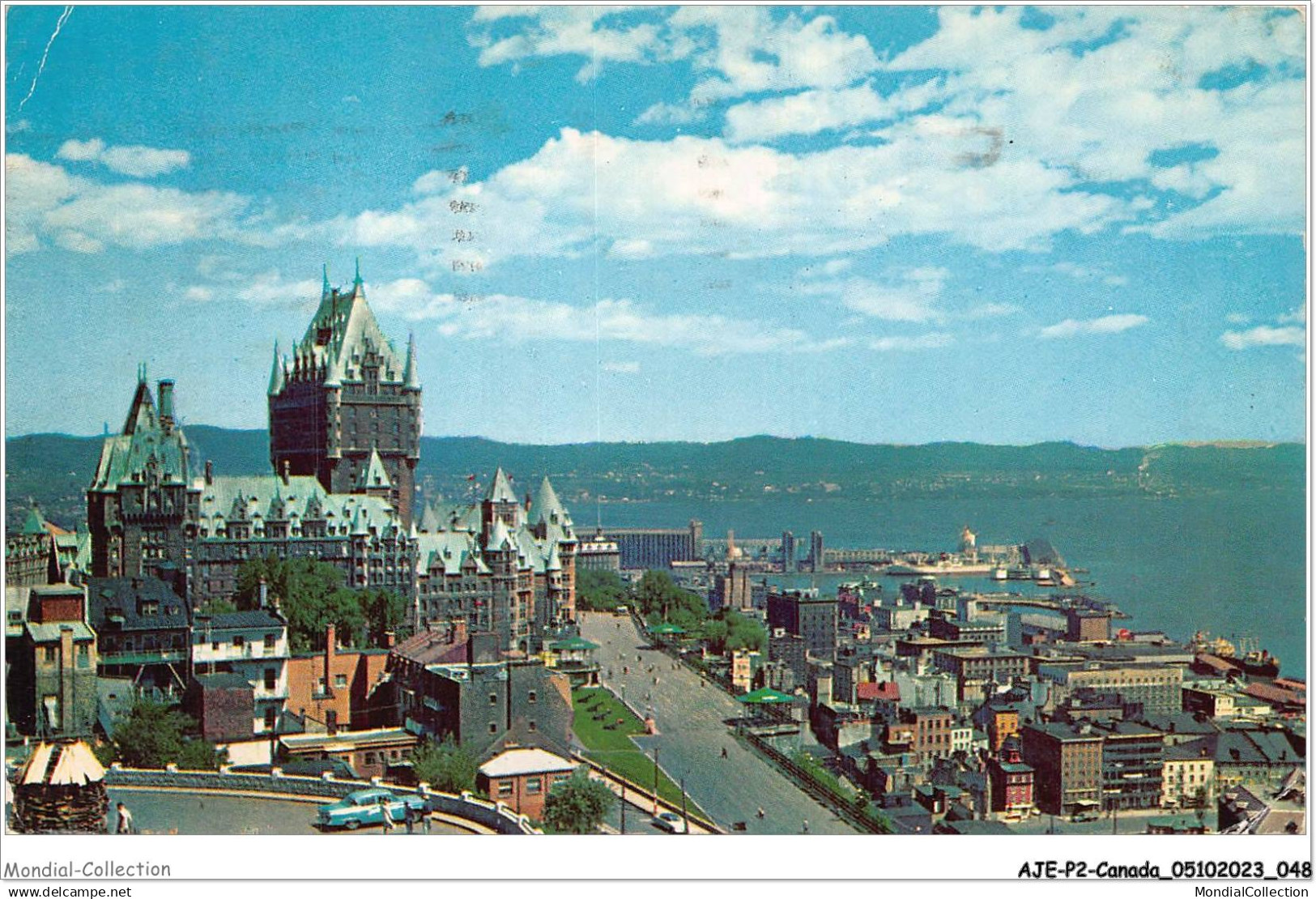 AJEP2-CANADA-0126 - a magnificent view of - château frontenac - and the lower town - seen from LA CITADELLE