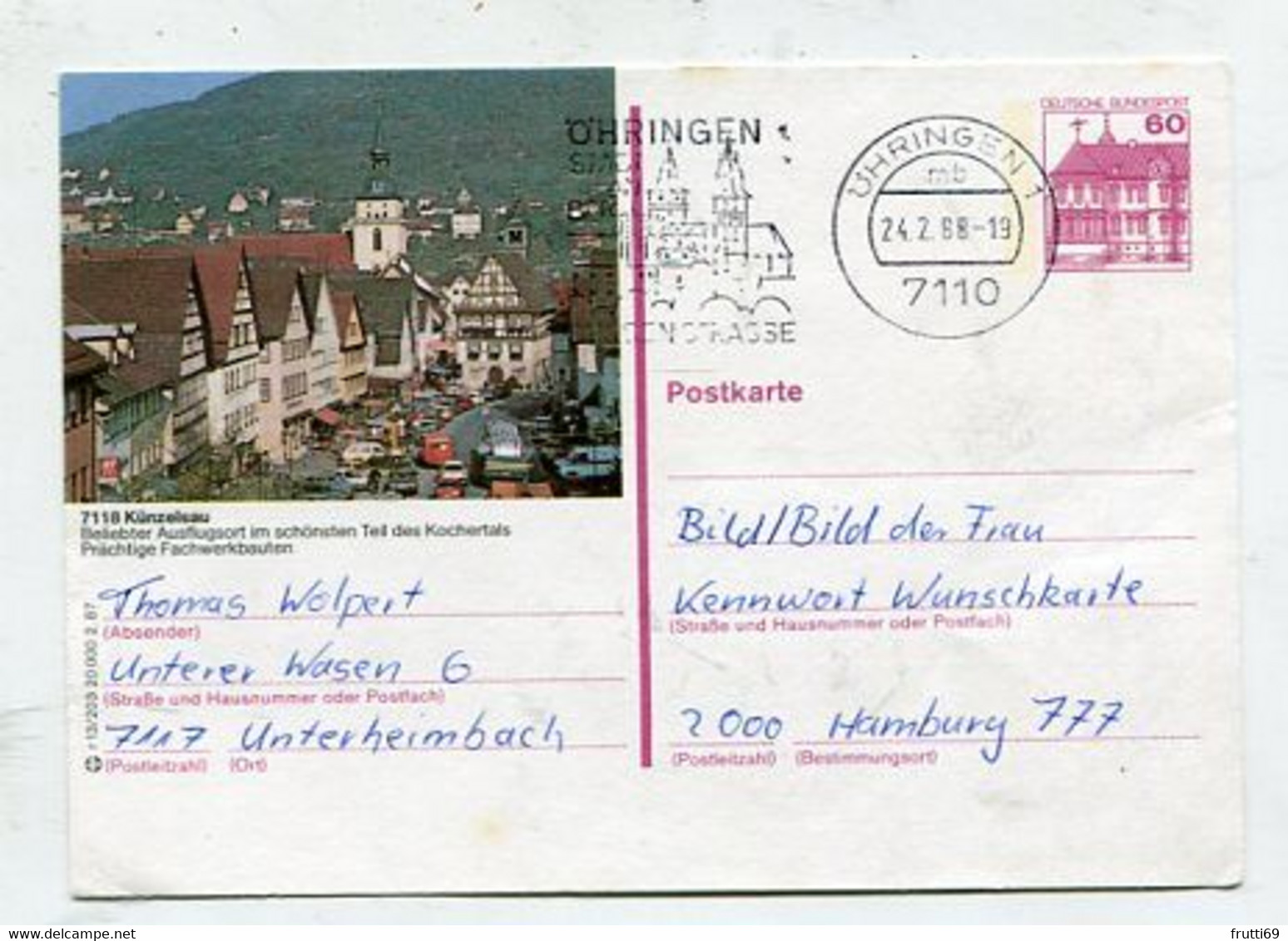 AK 028616 GERMANY - Künzelsau