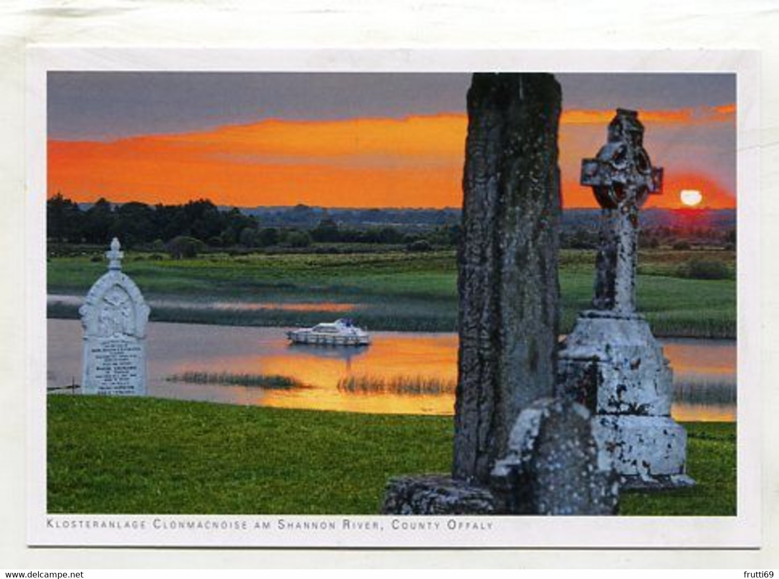 AK 066509 IRELAND - Klosteranlage Clonmacnoise am Shannon River