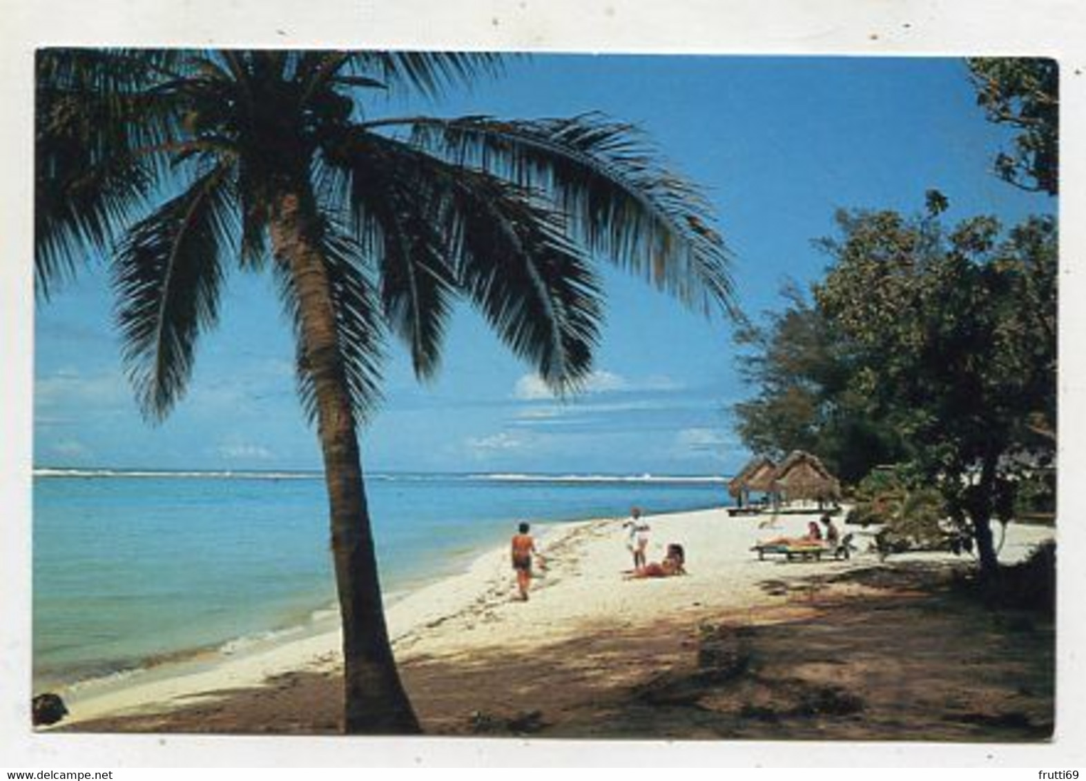 AK 112371 COOK ISLANDS - Rarotongan Hotel - swimming beach and lagoon