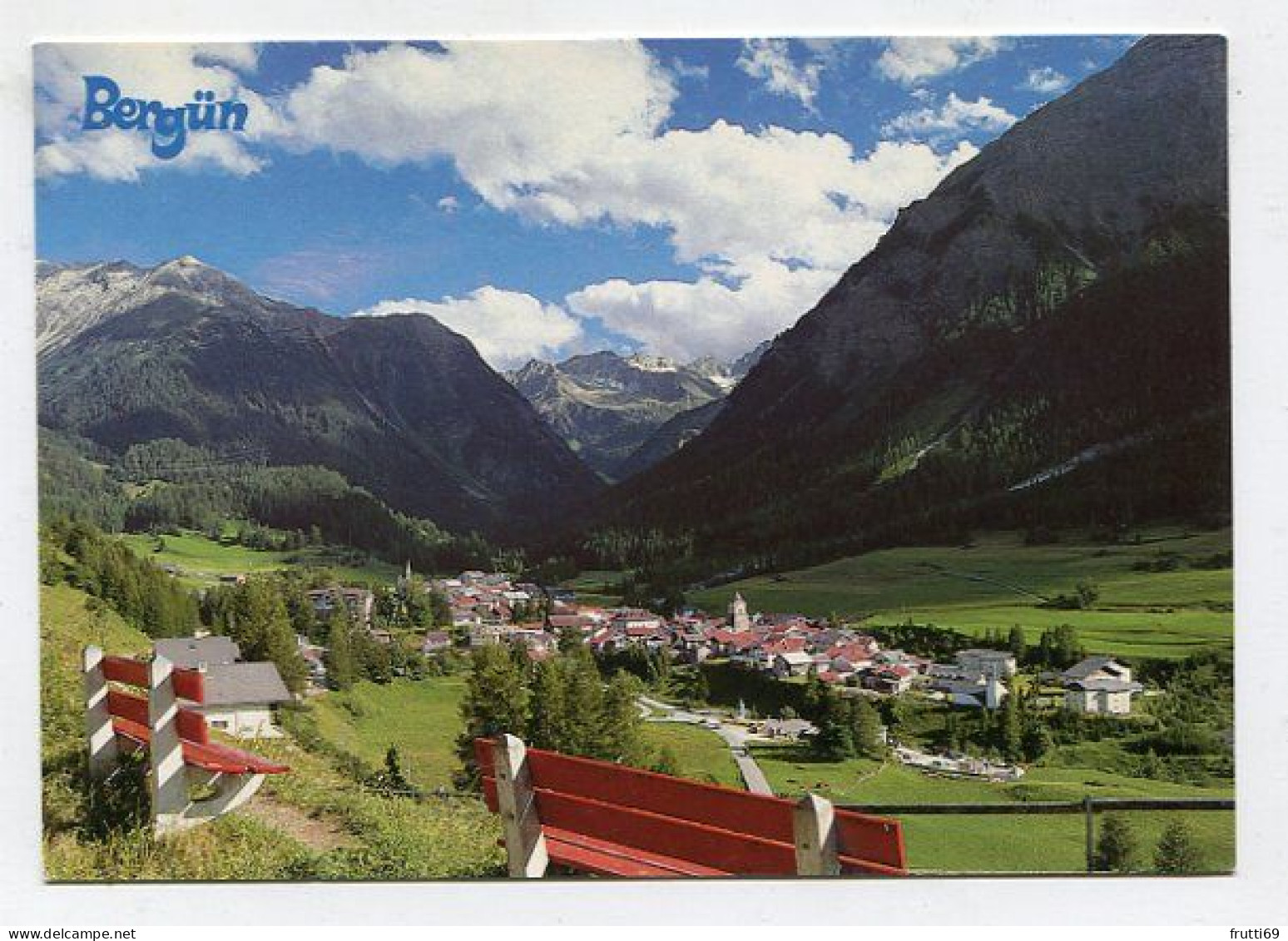 AK 139543 SWITZERLAND - Bergün / Bravuogn gegen die Albuakette