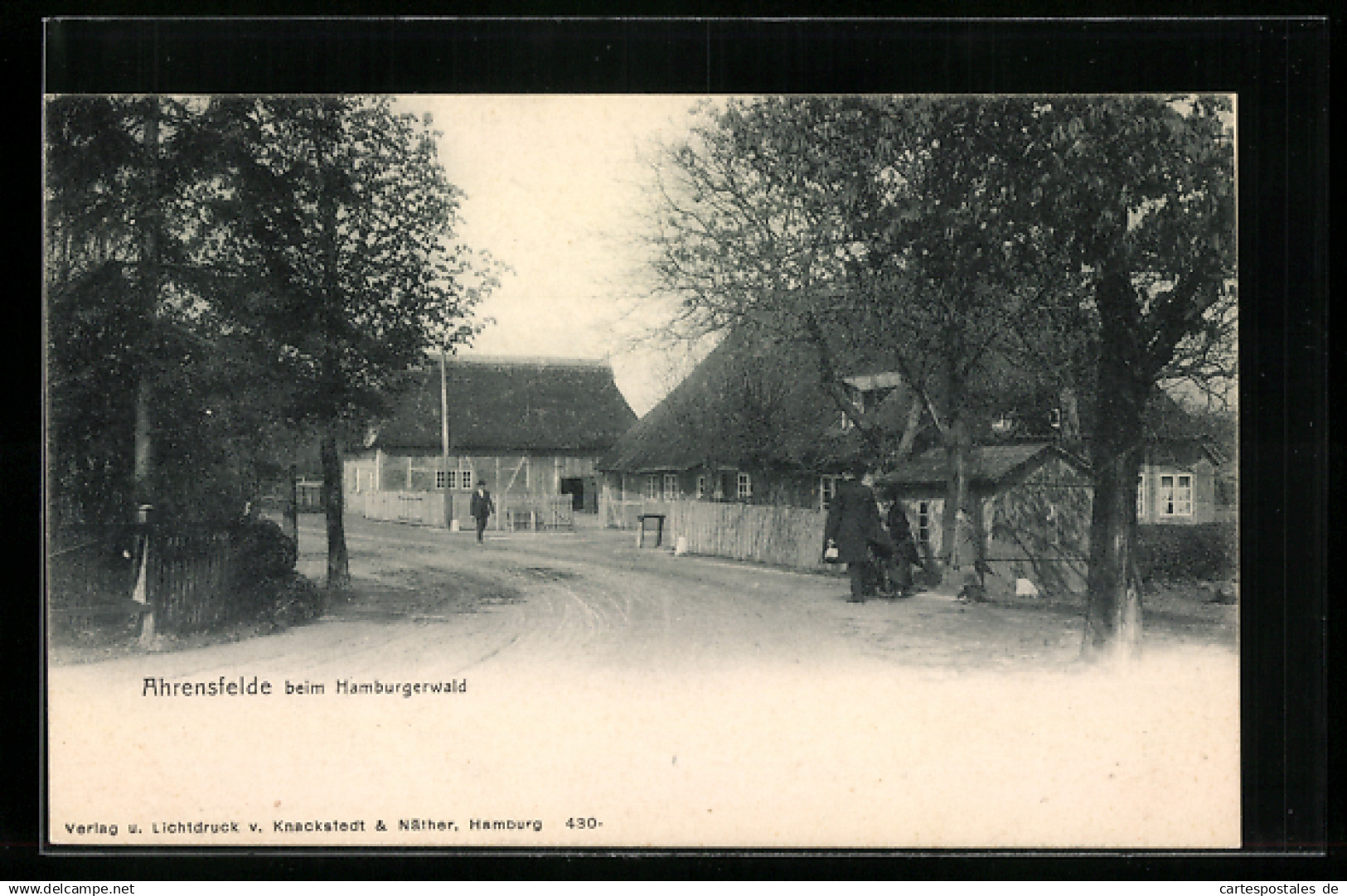 AK Ahrensfelde, Strassenpartie beim Hamburgerwald