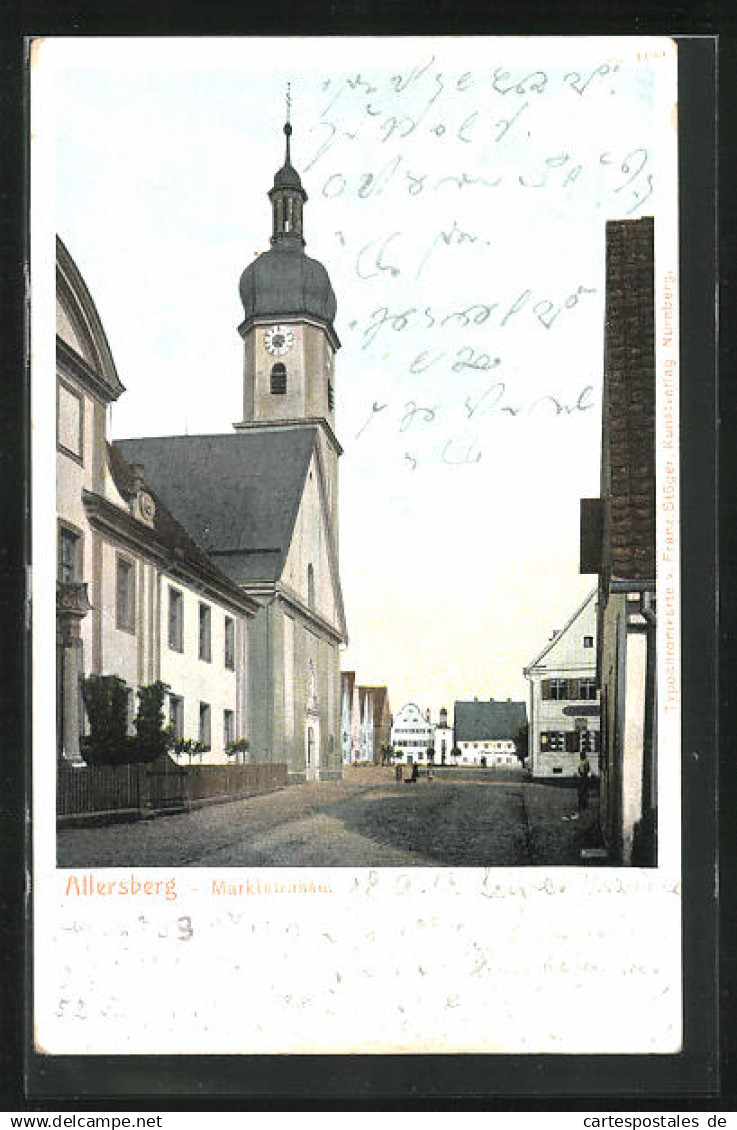 AK Allersberg, Marktstrasse, Kirche