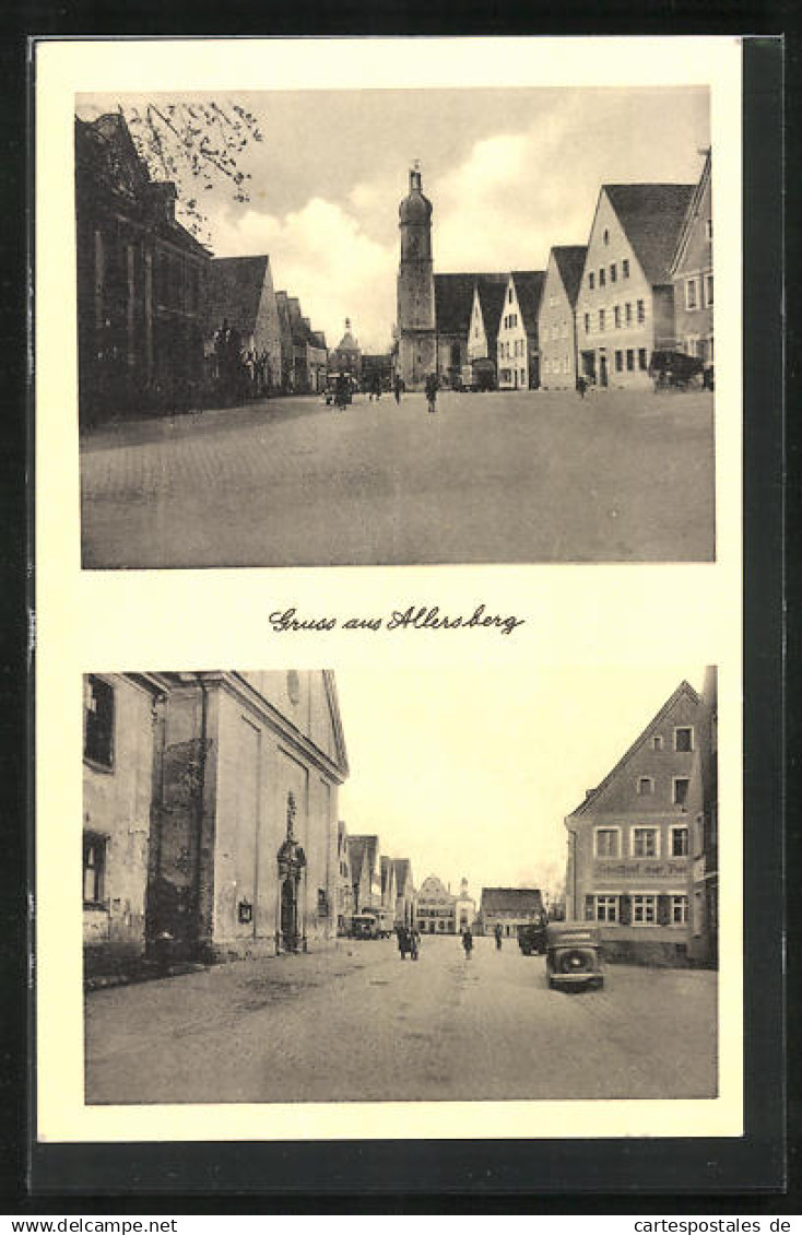 AK Allersberg, Strassenpartie, Rathaus