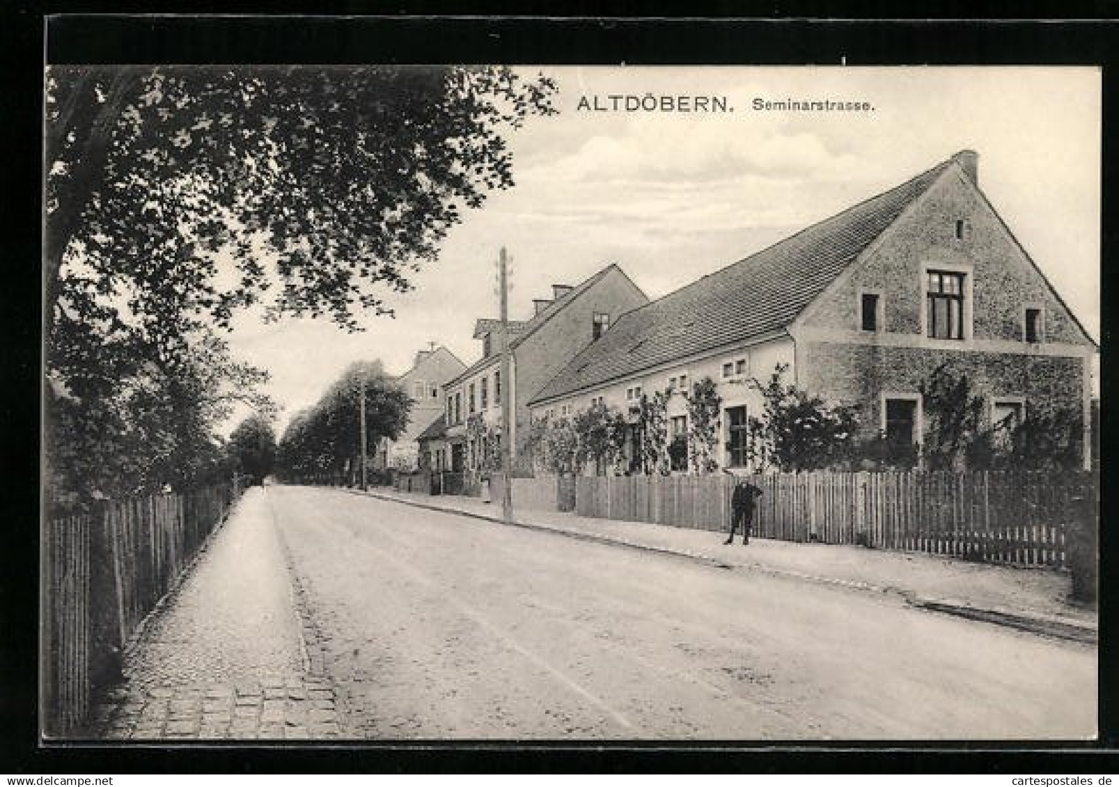 AK Altdöbern, Blick in die Seminarstrasse