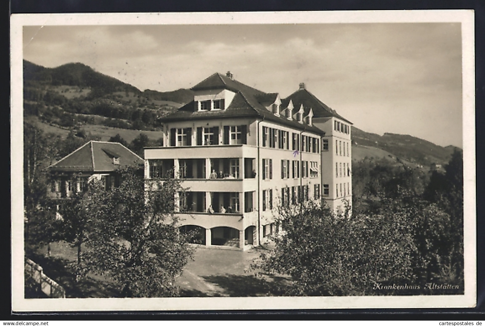 AK Altstätten, Blick auf das Krankenhaus