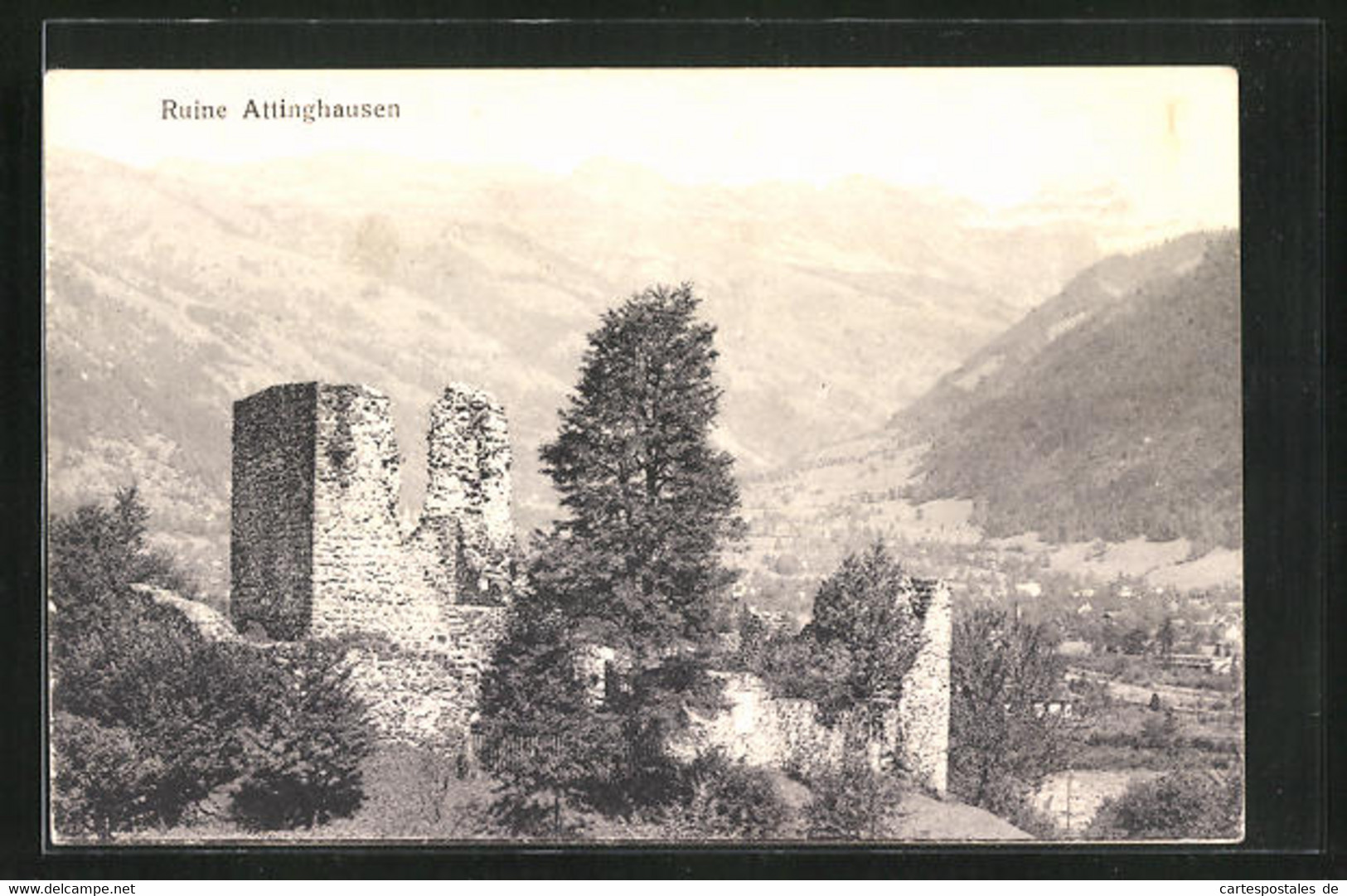 AK Attinghausen, Partie an der Ruine