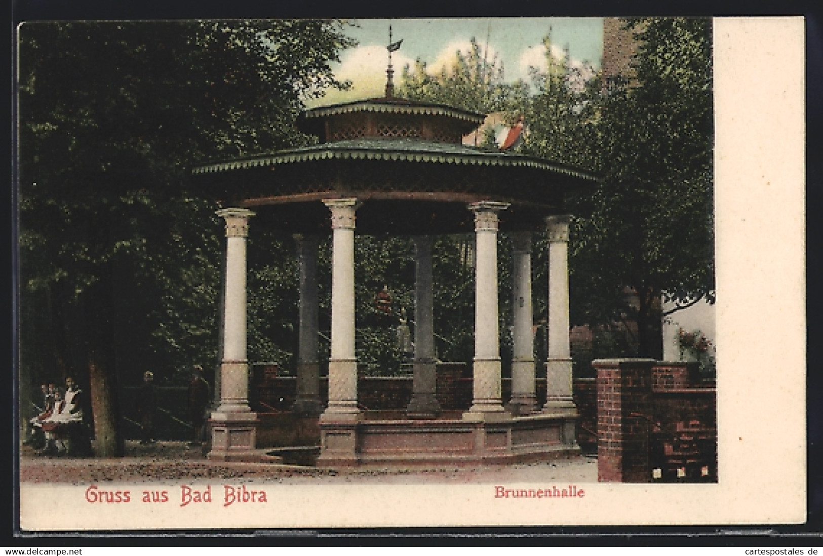 AK Bad Bibra, Anwohner an der Brunnenhalle