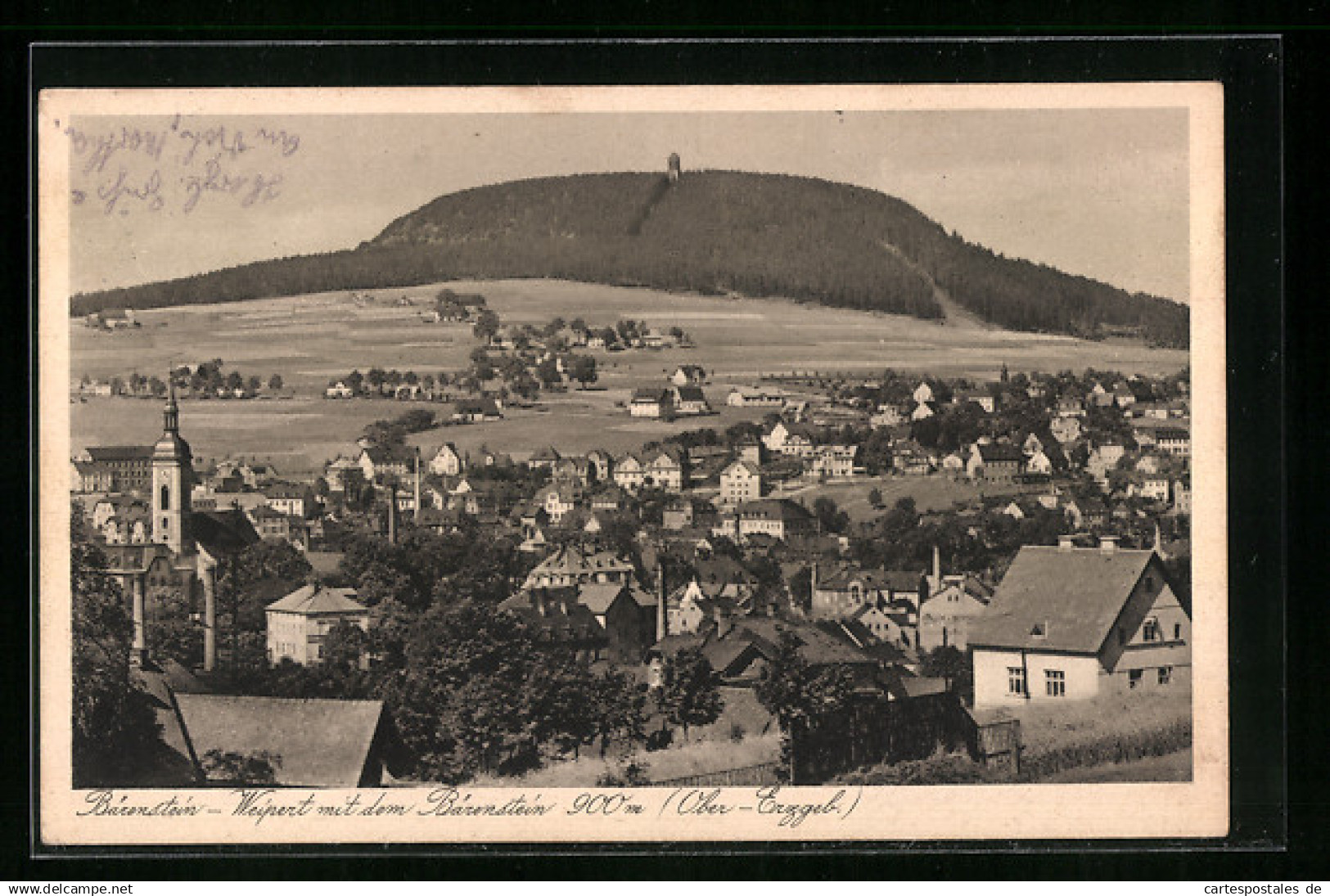 AK Bärenstein-Weipert (Erzgeb.), Gesamtansicht mit dem Bärenstein