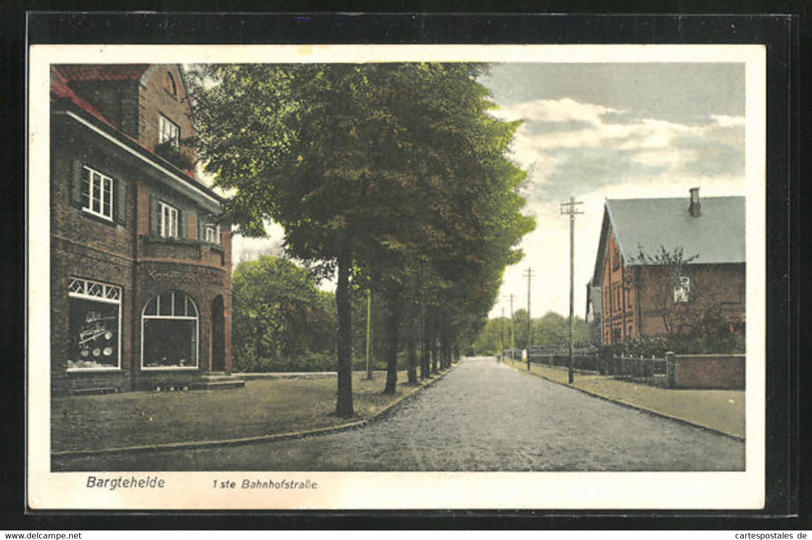 AK Bargteheide, 1ste. Bahnhofstrasse