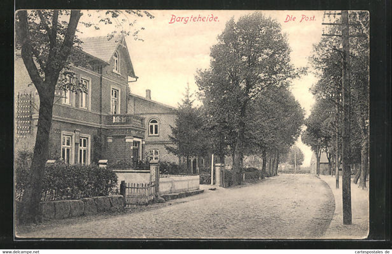 AK Bargteheide, Strasse an der Post