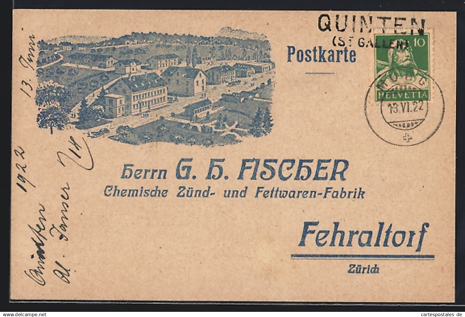 AK Fehraltorf, Chemische Zünd- u. Fettwaren-Fabrik G. H. Fischer