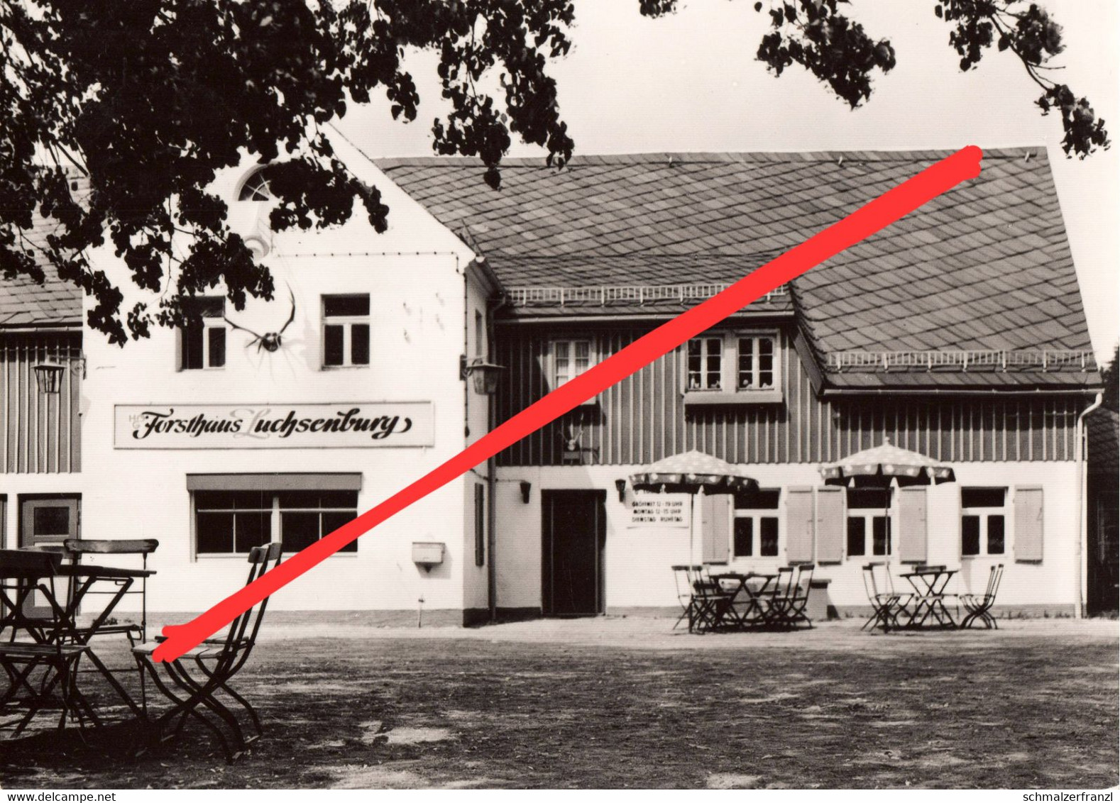 AK Forsthaus HO Gasthof Luchsenburg a Ohorn Steina Kindisch Bretnig Rammenau Burkau Röderbrunn Röderhäuser Pulsnitz DDR