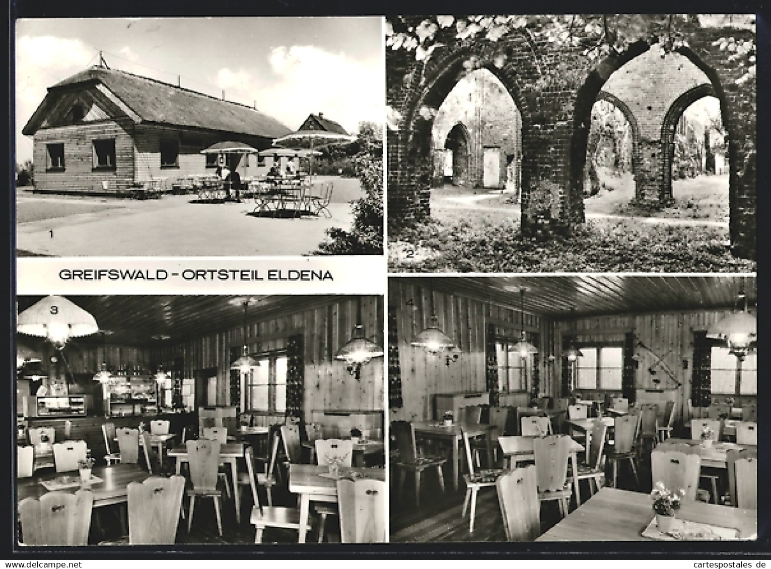 AK Greifswald-Eldena, Konsum-Gaststätte Waldhaus, Klosterruine