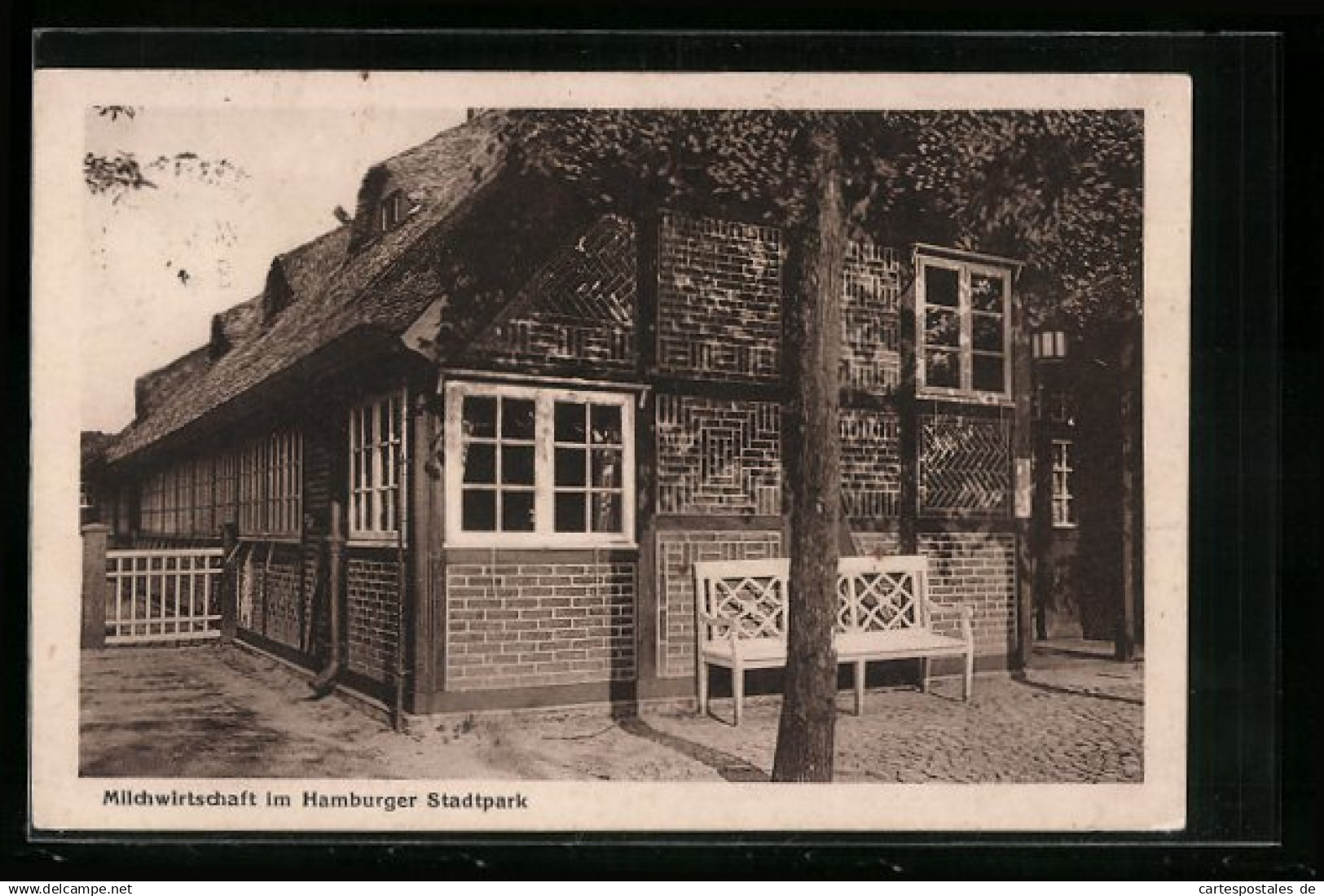 AK Hamburg-Winterhude, Milchwirtschaft im Stadtpark