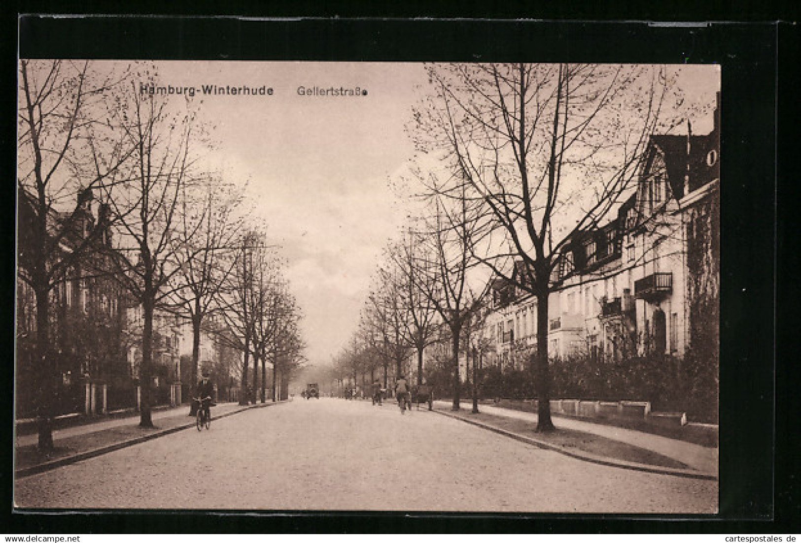 AK Hamburg-Winterhude, Wohnhäuser in der Gellertstrasse