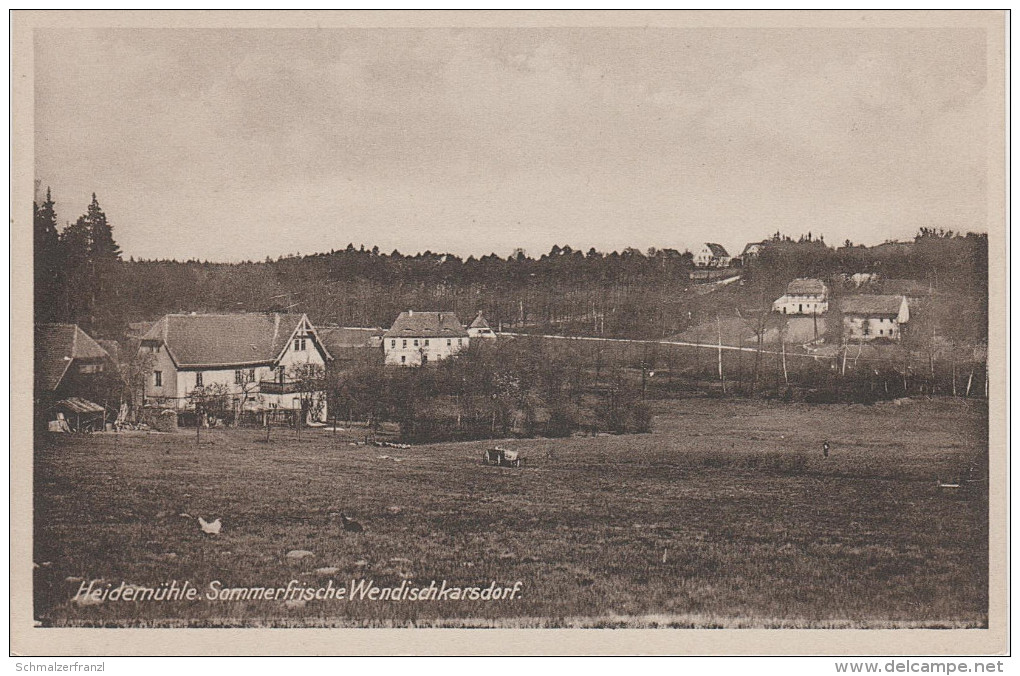 AK Heidemühle Gasthof Wendischkarsdorf Karsdorf bei Rabenau Oelsa Dippoldiswalde Malter Seifersdorf Oberhäslich Freital