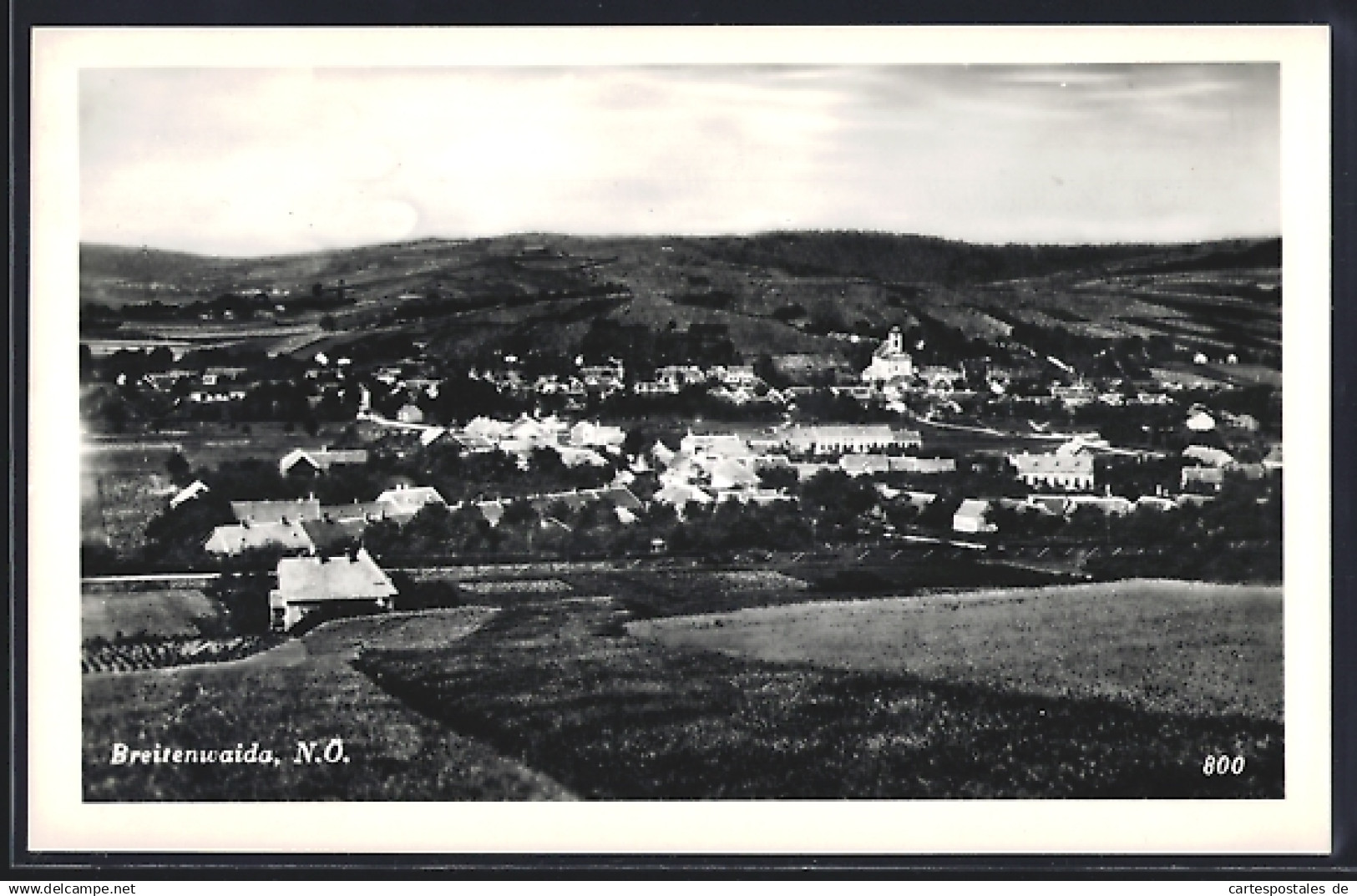 AK Hollabrunn, Hollabrunn, Breitenwaida, Ansicht aus der Vogelschau