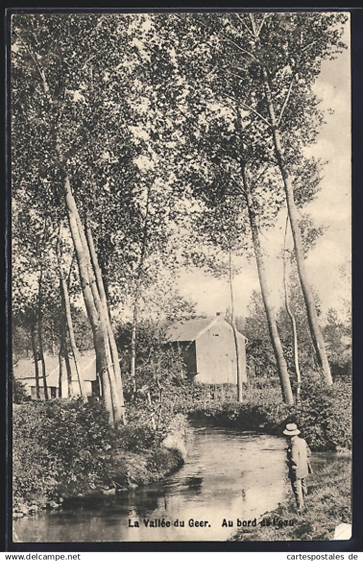 AK Hollogne-sur-Geer, La Vallée du Geer, Au bord de l`eau