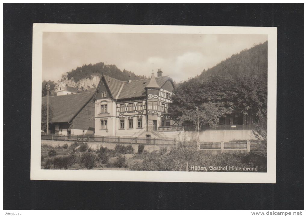 AK  Hütten Schelklingen Gasthof Hildenbrandt