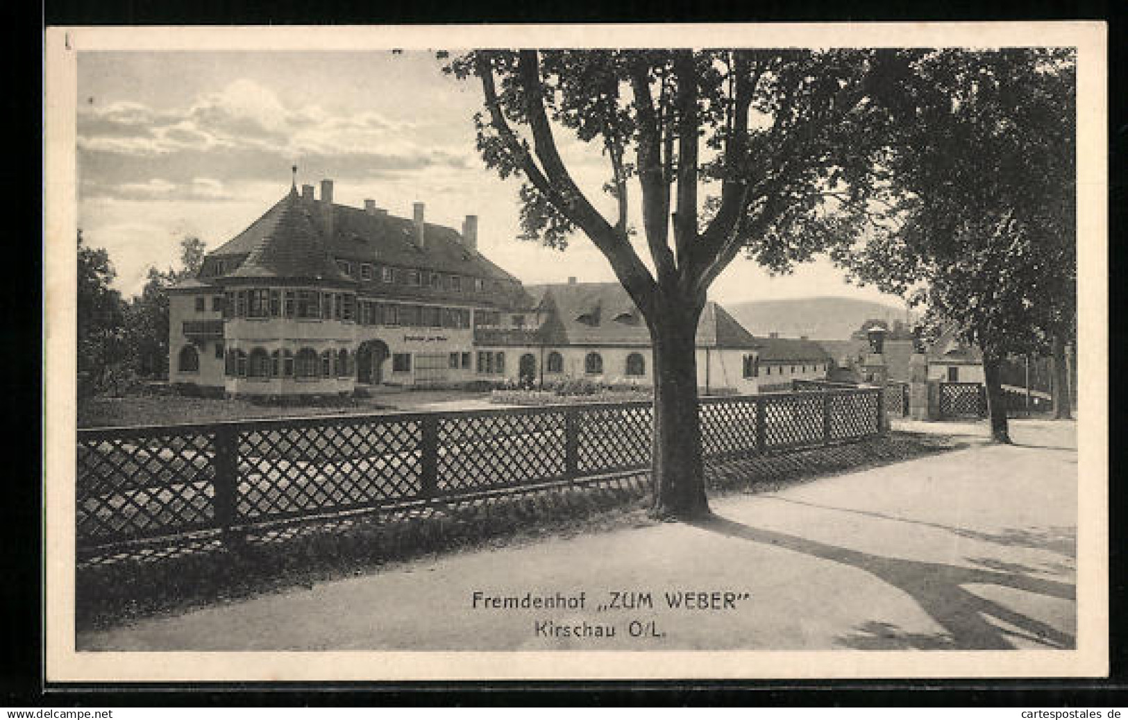 AK Kirschau /O.-L., Hotel-Pension Zum Weber