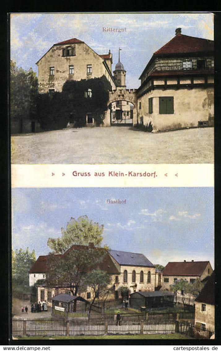 AK Klein-Karsdorf, Gasthof, Rittergut