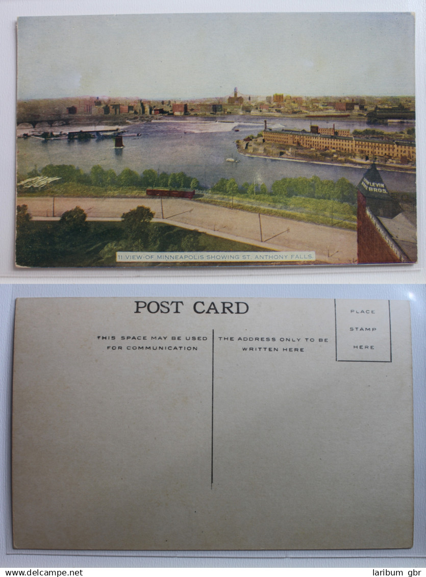 AK Minneapolis View of Minneapolis Showing St. Anthony Falls ungebraucht #PA862