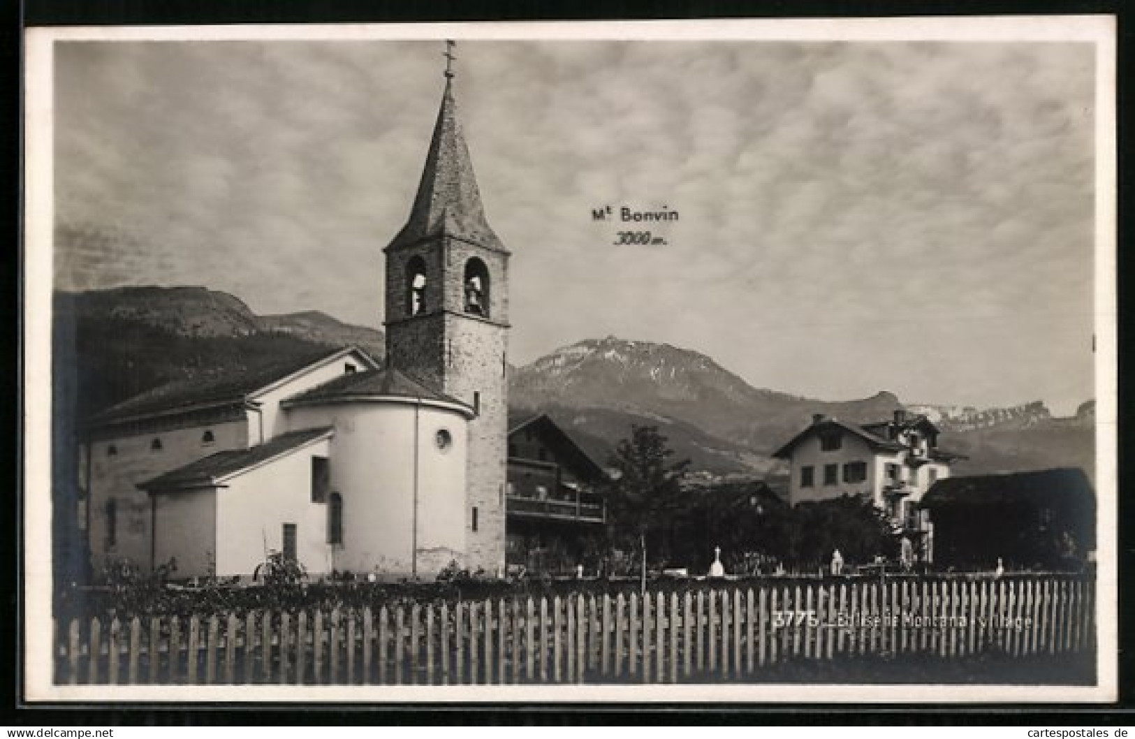 AK Montana-Village, Eglise, Mt. Bonvin