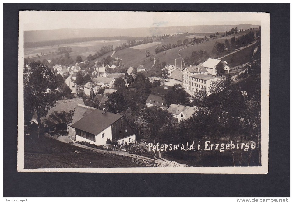 AK - Peterswald i. Erzgebirge ( Carte photo )