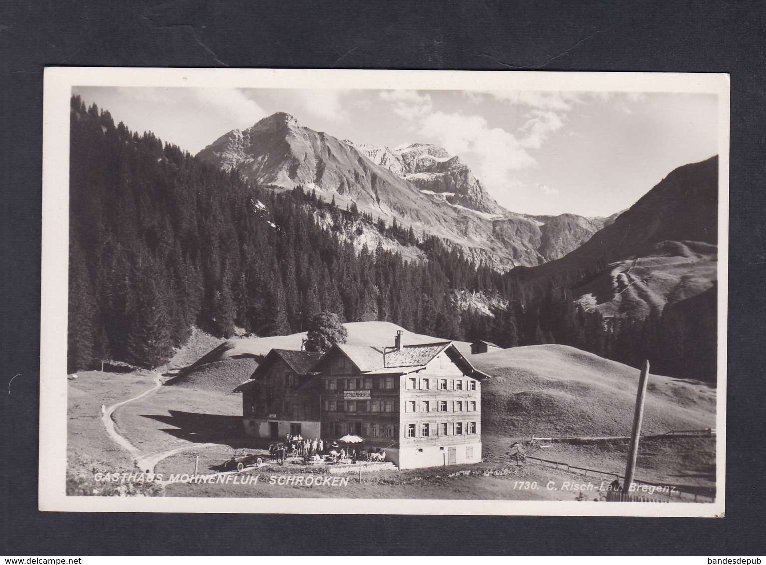 AK Schröcken - Gasthaus Mohnenfluh ( C. Risch Lau Bregenz )