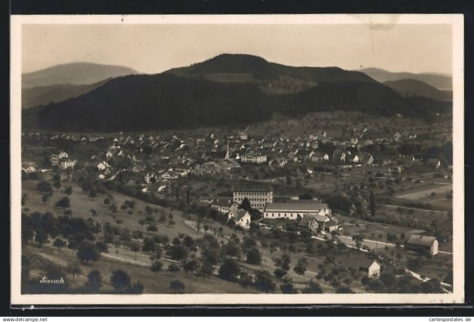 AK Sissach, Panoramablick auf die Ortschaft