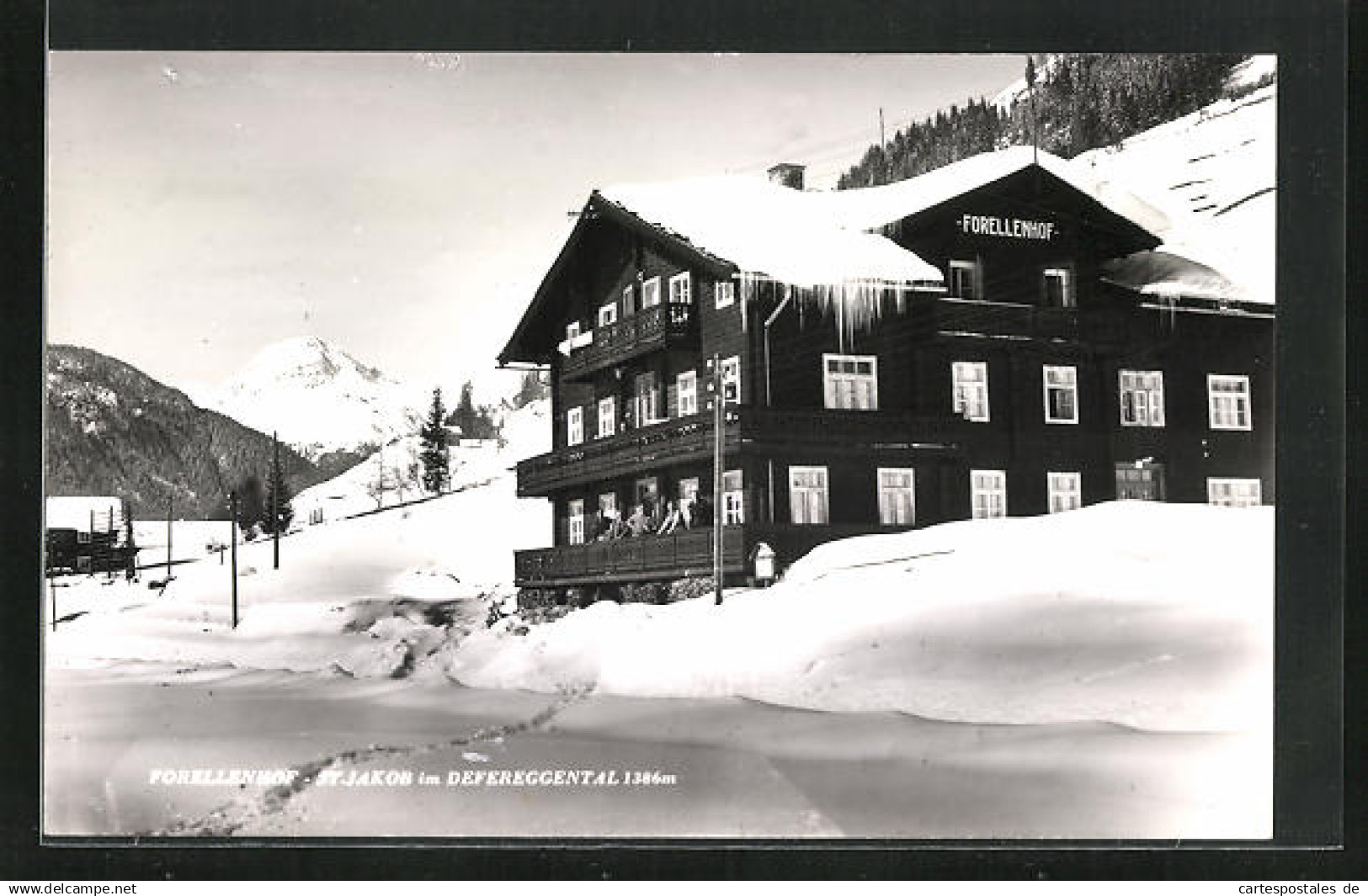 AK St. Jakob im Defereggental, Hotel Forellenhof im Schnee