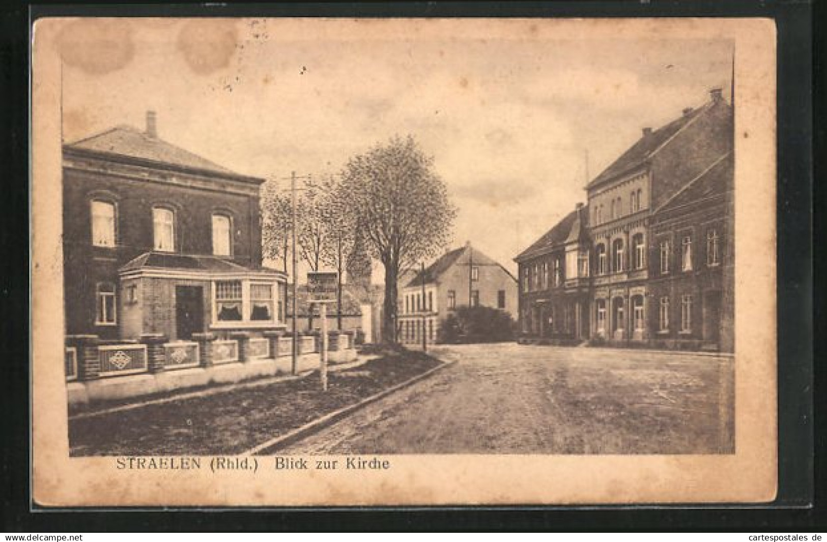 AK Straelen, Blick zur Kirche