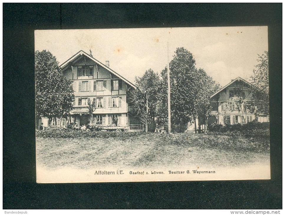 AK - Suisse BE - Affoltern i. Emmental - Gasthof zum Löwen - Besitzer B. Weyermann (G. Stalder Wiedmer)