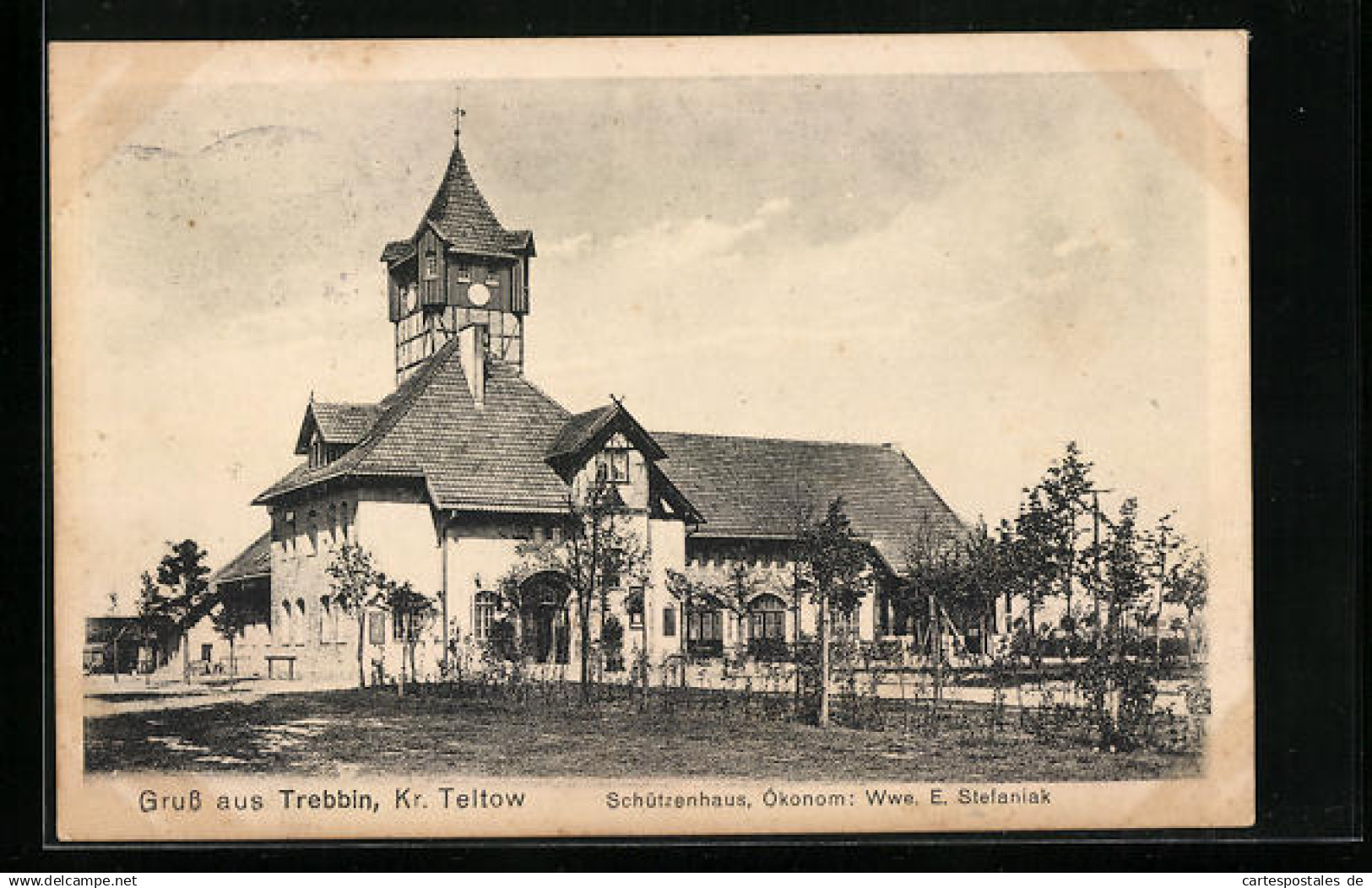 AK Trebbin /Kr. Teltow, Gasthaus Schützenhaus