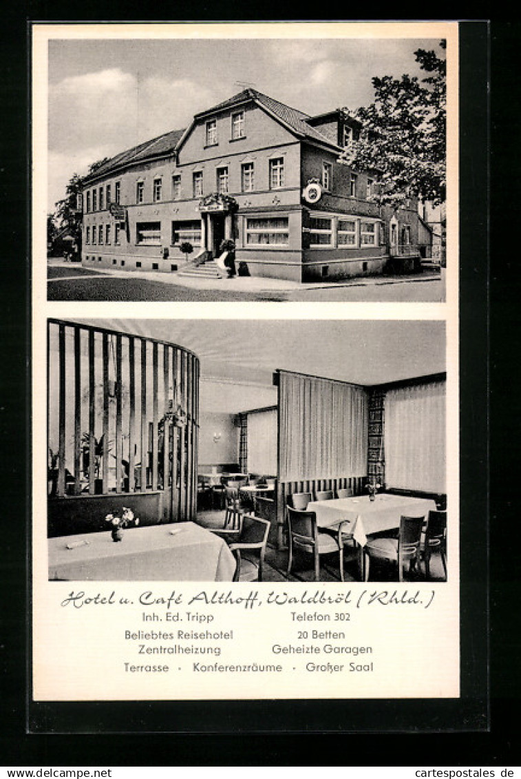 AK Waldbröl, Hotel und Cafe Althoff