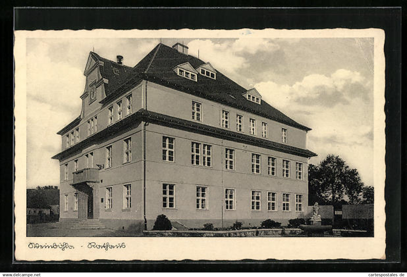 AK Weinböhla, Blick auf das Rathaus