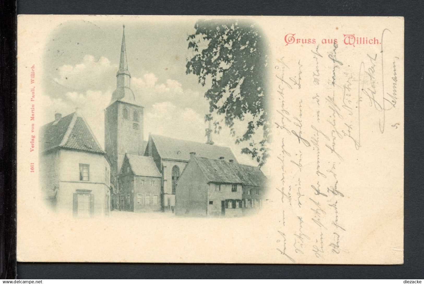 AK Willich Kr. Viersen 1898 Alte Pfarrkirche (PK0645