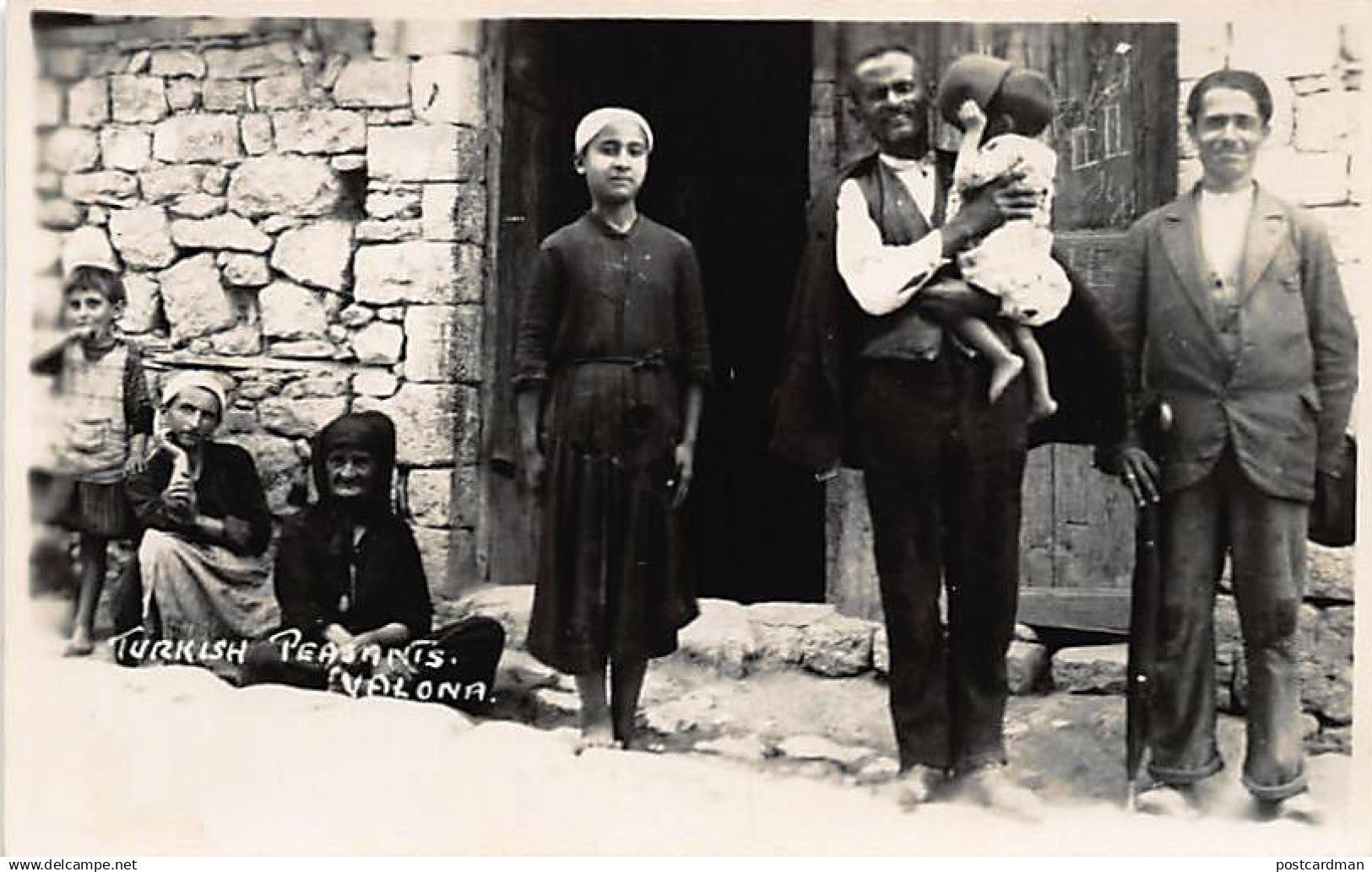 ALBANIA - Vlore - Turkish peasants - REAL PHOTO.