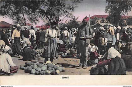 ALBANIA - Tirana - The bazaar.