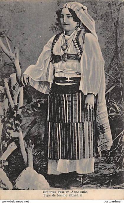 ALBANIA - Type of Albanian woman.