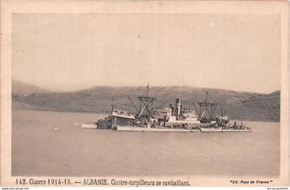 ALBANIE ALBANIE GUERRE 1914 15 CONTRE TORPILLEURS