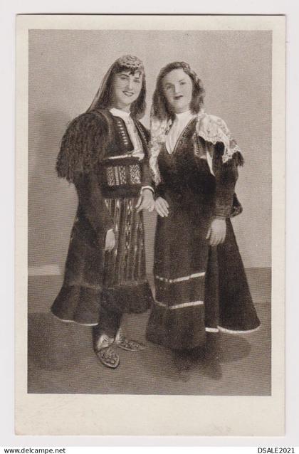 Albanien Albanie Albania Albanian Traditional Women Costumes, Vintage Photo Postcard RPPc AK (61220)