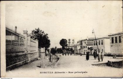 CPA Koritza Albanien, Hauptstraße