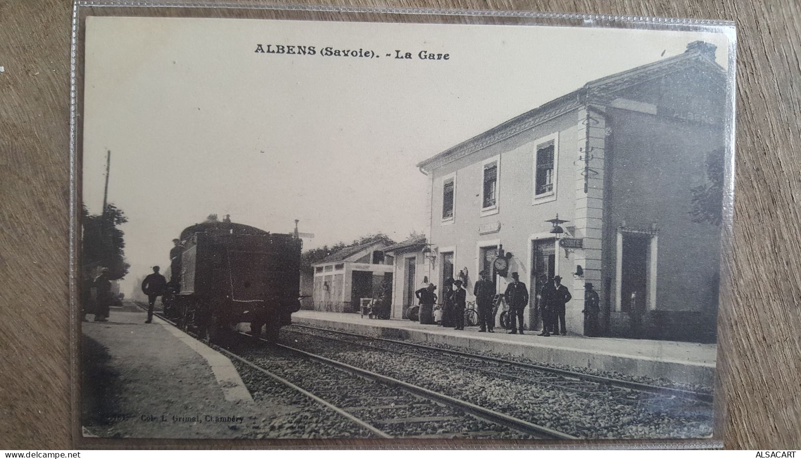 albens , la gare avec train